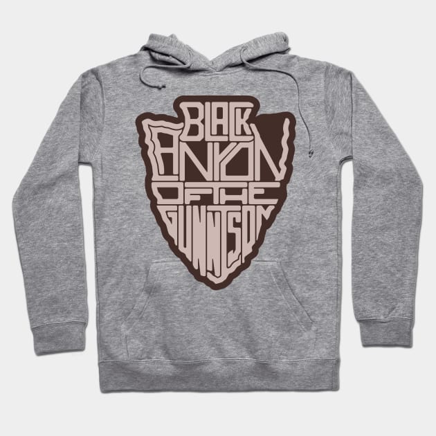 Black Canyon of the Gunnison National Park name arrowhead Hoodie by nylebuss